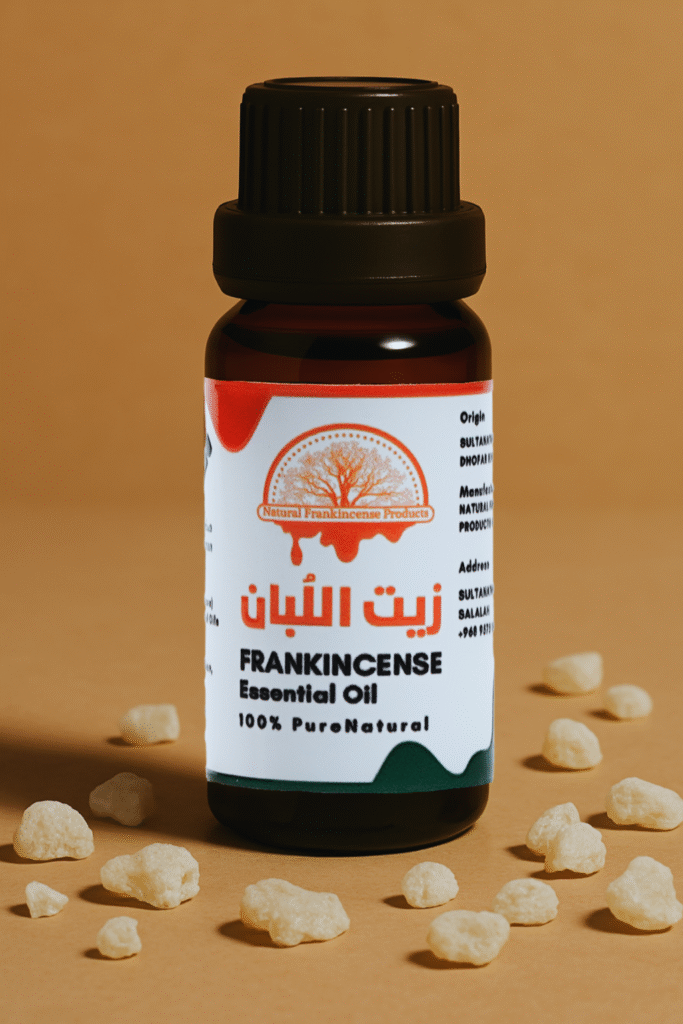 زيت اللبان الطبيعي النقي: خلاصة شجرة اللبان العُماني الأصيل. زيت اللبان الأساسي العضوي: يستخلص بتقطير البخار من صمغ اللبان الحوجري. زجاجة زيت اللبان الطبيعي النقي، تظهر اللون الذهبي الشفاف للسائل الثمين. زيت اللبان لتهدئة البشرة: مضاد للالتهابات ومجدد لخلايا الجلد، مثالي للبشرة الحساسة. زيت اللبان للجمال: يساعد في تقليل التجاعيد والخطوط الدقيقة، ويعزز إشراقة البشرة. Alt text: Pure natural frankincense oil: the essence of authentic Omani frankincense tree. Alt text: Organic frankincense essential oil: steam-distilled from Hojari frankincense resin. Alt text: Bottle of pure natural frankincense oil, showing the clear golden color of the precious liquid. Alt text: Frankincense oil for skin soothing: anti-inflammatory and skin cell regenerator, ideal for sensitive skin. Alt text: Frankincense oil for beauty: helps reduce wrinkles and fine lines, enhances skin radiance. زيت اللبان للعلاج العطري: يُستخدم للاسترخاء، تخفيف التوتر، وتحسين المزاج. زيت اللبان للجهاز التنفسي: يدعم صحة الرئة ويساعد في تخفيف الاحتقان والسعال. زيت اللبان للمفاصل والعضلات: يخفف الآلام ويقلل الالتهابات بشكل طبيعي وفعال. Alt text: Frankincense oil for aromatherapy: used for relaxation, stress relief, and mood enhancement. Alt text: Frankincense oil for respiratory system: supports lung health and helps relieve congestion and coughs. Alt text: Frankincense oil for joints and muscles: alleviates pain and reduces inflammation naturally and effectively. زيت اللبان: قطرات مركزة من النقاء، معبأة بعناية للحفاظ على الفوائد الكاملة. Alt text: Frankincense oil: concentrated drops of purity, carefully packaged to preserve full benefits. اشترِ زيت اللبان الطبيعي أونلاين: منتج أصيل من ظفار، عمان، لجودة مضمونة. Alt text: Buy natural frankincense oil online: authentic product from Dhofar, Oman, for guaranteed quality.