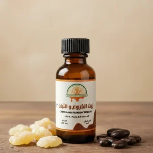 Natural Castor and Frankincense oil blend for hair strengthening and skin deep conditioning.