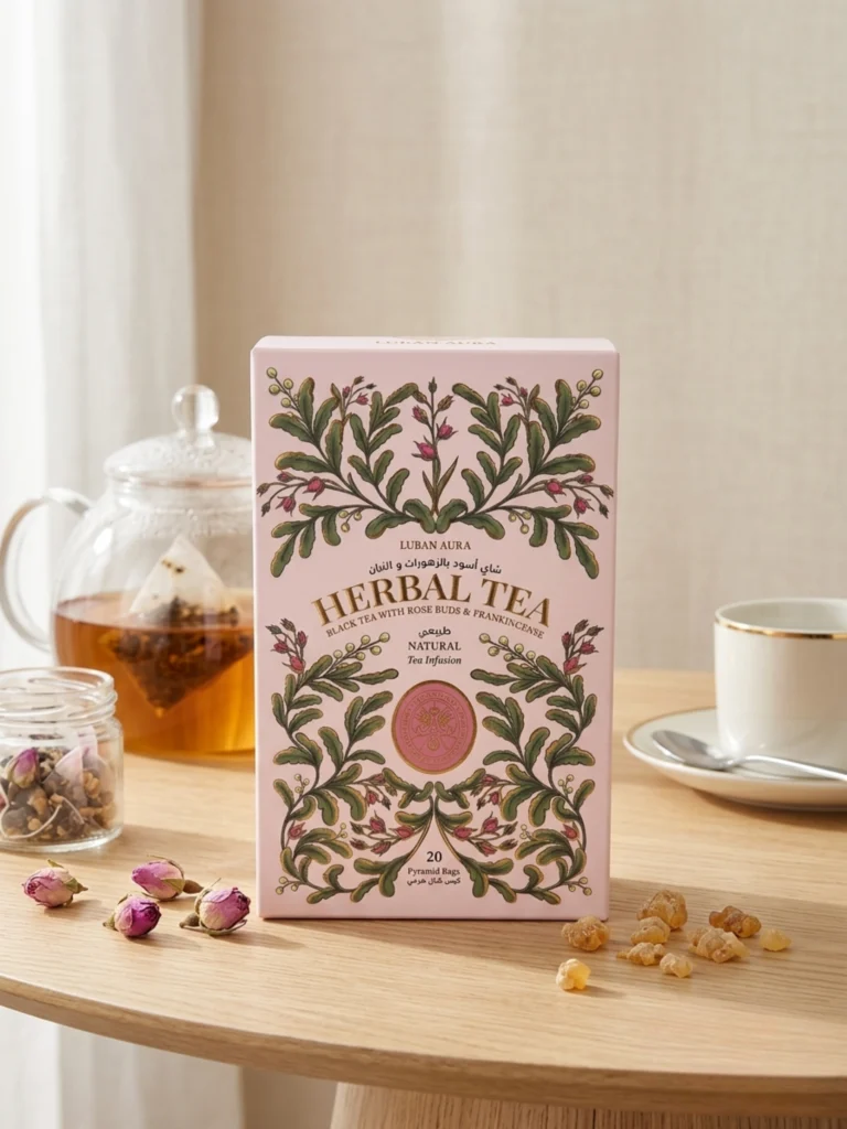 Black Tea With Rose Buds And Frankincense